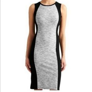Athleta Black/Heathered Gray Panel Shift Dress